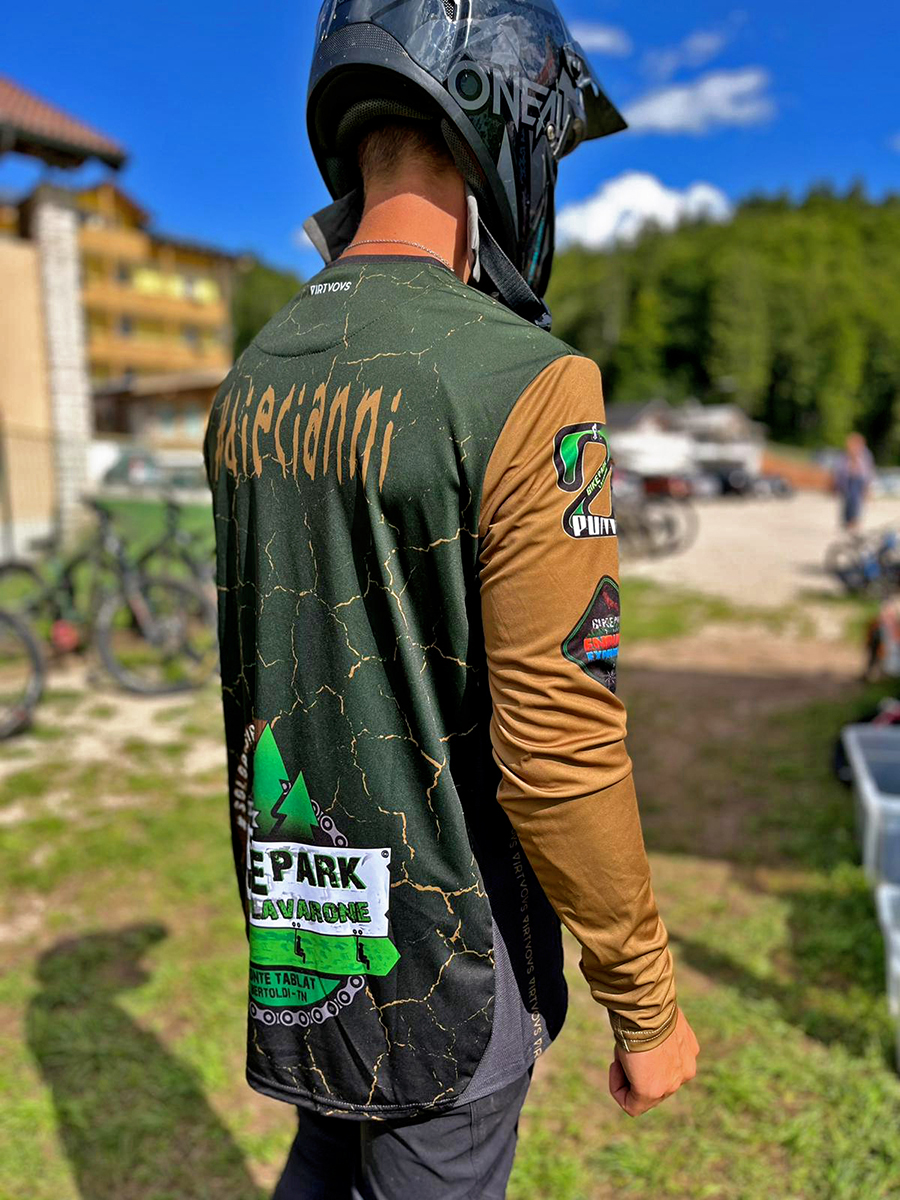 Maglia Bikepark Lavarone Terra Gold Manica Lunga 2023 Destro