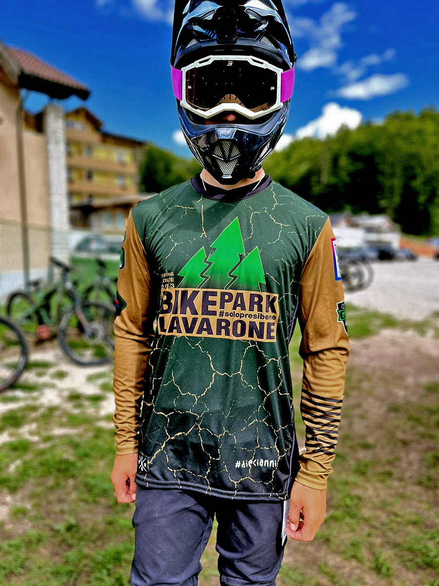 Maglia Bikepark Lavarone Terra Gold Manica Lunga 2023 Front