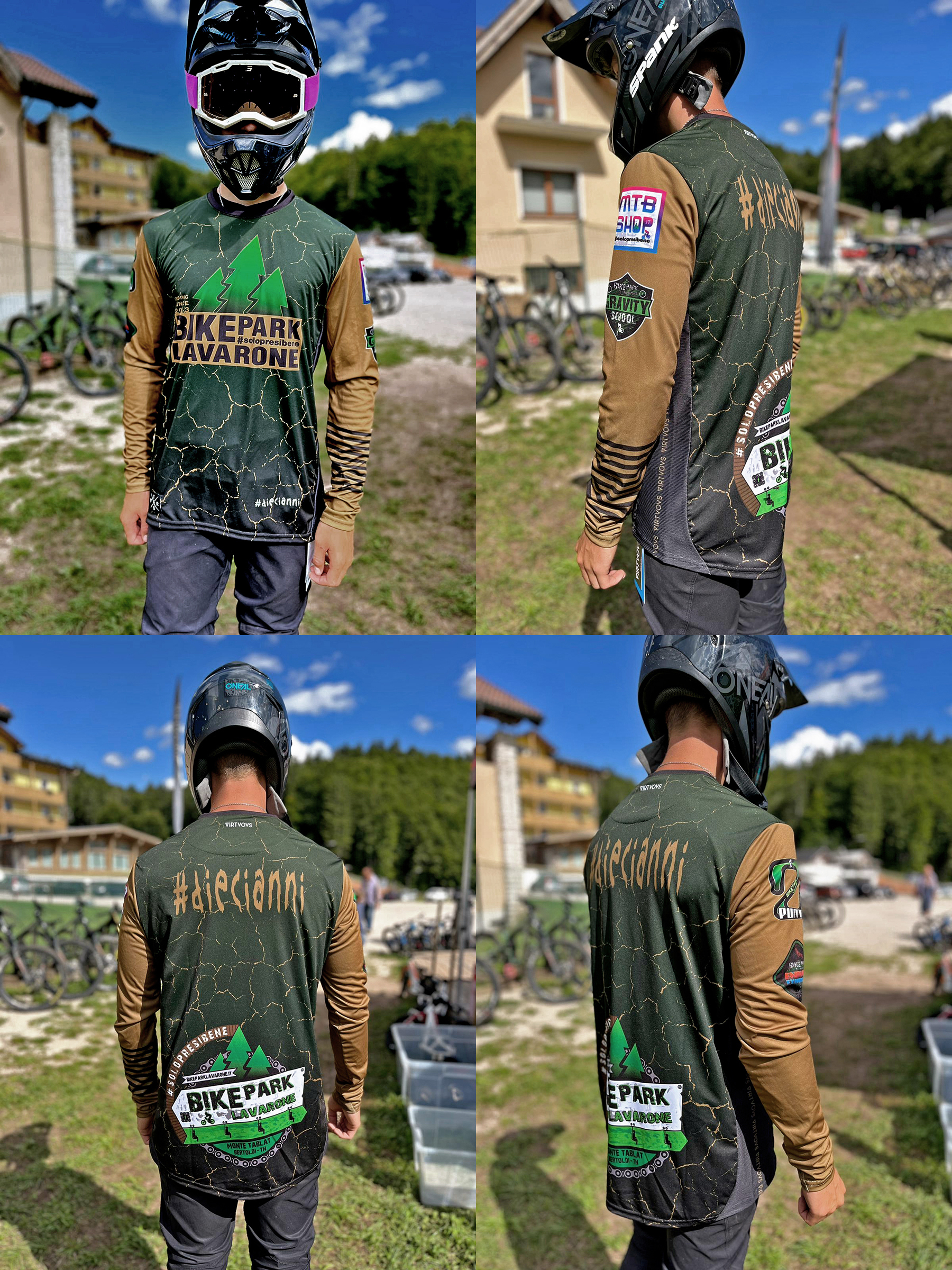 Maglia Bikepark Lavarone Terra Gold Manica Lunga 2023 Indossato